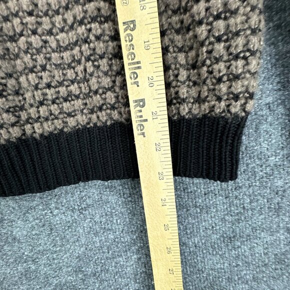Leonard St Sweater Womens Medium Pullover Brown Black Mohair Wool Blend Knit - Picture 10 of 14
